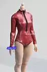 1/6 Red Tight Zippered Jumpsuit swimming For 12'' Female PH Figure Body Model