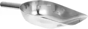 Vaguelly Stainless Steel Ice Scoop Multipurpose Kitchen Flour and Grain Shovel Ergonomic Handle for Easy Use for Parties Buffets Ice Buckets and Storage
