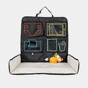 Beanko Baby Nappy Changing System for Your Car - Portable Nappy Changing Station, Toy Loops, 4 Pockets, Wet Wipes Holder, Tummy Time Mat, Kick Mat, Tablet Holder, Home, Hotel, Travel, Mini Stars