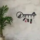 Wall Hanging Coat Hanger Iron Key Holder Dog Wall Rack Household