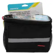 Huffy Handlebar Cooler Bag with Smartphone Pocket, Black