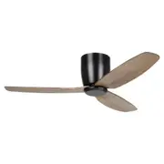Seacliff DC Ceiling Fan 44" Matt Black / Light Walnut - 20523406