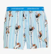 NEW PETER ALEXANDER MENS POLE DANCING DOG BOXER PJ SHORTS XXL RP$49.95