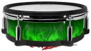 Wrap for Roland vDrum Shell PD128 Fire Flames Green