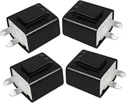 ULTECHNOVO Motorcycle Turn Signal Module Led Flasher Relay Car Lights Black 4pcs Safety Features