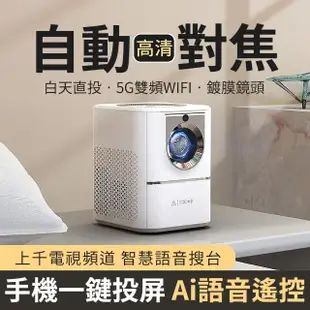 【優品生活館】新款投影儀(家用超清小型便攜投影機 手機投屏 臥室出租房家庭影院)