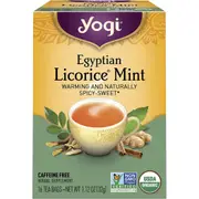Yogi Tea Herbal Tea Bags Egyptian Licorice Mint 16 Pack