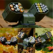 New Rotatable anti-aircraft missile shape Multi Slots AA+AAA Batteries Container