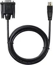 Fatek FBS PLC Programming Cable D-sub 9 Pin DB9 Male to MI-N Din 4P Male Cable for Fatek Facon FBS PLC to OP-320A HMI