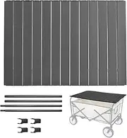 Table Top for Outdoor Cart, Garden Cart Aluminum Alloy Folding Board, Versatile Portable Utility Accessories Desktop Attachment for Barbecue Picnics Meals