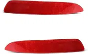 Reflective Strips Rear Bumper Reflector Tail Brake Warning Stop Light X5 E70 2007-2010 Rear Lights(A Set)