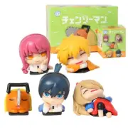 5pcs/set Chainsaw Man Denji Pochita Power Hayakawa Aki Makima Figure Toys Cute