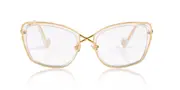 Anna-Karin Karlsson LA CROIX Translucent Women’s Glasses Gold Size 45 - Private Health Rebate - Blue Light Block Available