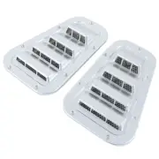 2pcs Sliver Bonnet Side Vent Scoop Grille Parts Fits Land Rover Defender L316