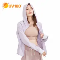 在飛比找蝦皮商城優惠-【UV100】防曬 抗UV-涼感連帽修身透氣外套-女(AA2