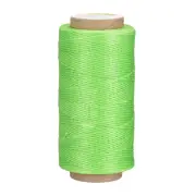 Leather Sewing Thread 186 Yards 210D/1mm Polyester Waxed Cord, Lawn Green
