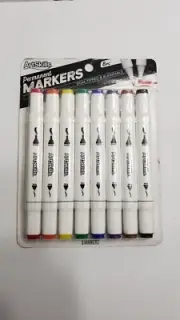 ArtSkills Permanent Markers Dual-Tipped & Blendable 8 pc Brand New