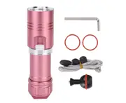 200lm High Bright LED Flashlight USB Rechargeable Torch Light with Magnet for Camping Red