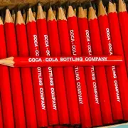 Vintage Coca Cola Bottling Golf Pencils Box