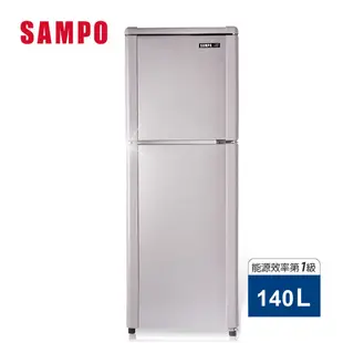 【SAMPO聲寶】140公升一級能效經典系列定頻雙門冰箱 SR-C14Q(R6)含運含基本安裝SR-C14Q(Y9)