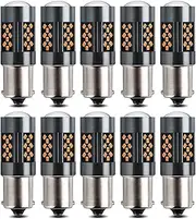 TGMGADANTV 10x BAY15D P21/5W 1157 1156 BA15S P21W LED 7443 W21/5W T20 White 2016 42SMD Car Turn Signal Reverse Brake Light Bulb Auto Lamp Car signal lights(7443 W21-5W T20,6000K White)