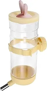 MINAOLULUS Hanging Drinking Fountain Water Bottles Attached Water Bottle for Dogs Outdoor Cat Feeder Pet Food Dispenser Drinking Water Bottle for Dogs Dog Water Dispenser Pet Supplies Plastic