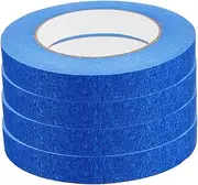Cabilock 4Rolls Car Masking Tape Strong Adhesive Automotive Painting Tape for Fine Line Masking Easy Application Non Residue for Projects and Car Edges