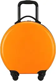 [PLMKO] Children's Luggage, Boy Girl Round Suitcase, Lightweight Hard Shell Small Travel Trolley Case with 4 Wheels, 37 cm × 21 cm × 38 cm