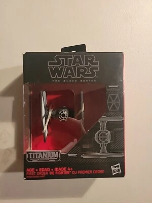 Star Wars TBS Black Series Titanium #13 First Order TIE Fighter NIB