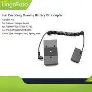 Spring Wire / Straight Line Full Decoding Dummy Battery for Nikon AI DSLR D3100