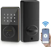 WiFi Smart Lock Keyless Entry Door Lock with Touchscreen Keypad Remote Control