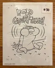 Original Topps Ren & Stimpy Line Art for 1993 Prismatic Card Series!
