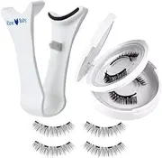 Magnetic Lashes With Applicator - False Eyelashes Magnetic | 1 Pair Natural Look Faux Magnetic Eyelashes | No Glue Natural Look Lashes | Easy To Wear False Eyelashes For Travel And Parties