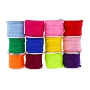Rainbow Combo Flat Drawstring Cord Drawstring Replacement, 1/2 Inch 60 YDs Mu...