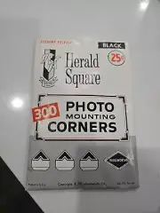 HERALD SQUARE Package Photo Corners--ORIGINAL Mounties Inc. UNOPENED-BLACK -300