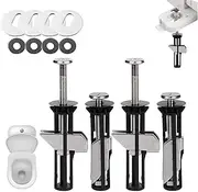 Heavy Duty Toilet Seat Fasteners - Universal Metal Bolt Kit,Toilet Seat Fitting Hinge Bolt Screw for Lasting Stability & Hassle-Free Installation (2)