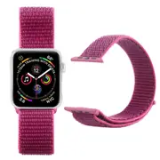 For Apple Watch Series 3,38-mm Case,Nylon Watch Band,Fastener,Red Purple