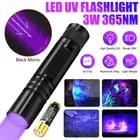365NM UV Light LED Flashlight AA Blacklight Ultra Violet Torch Inspect Torch