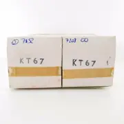 2 X KT67 TUBE. GEC /MWT. DUAL GETTER. BLACK PLATES. BRITISH MADE. 1970s. CI ENA