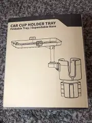 Car Cup Drink Holder Expander With Stand Food Tray Table