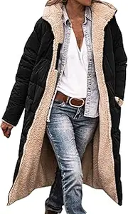 [Generic] Running Jacket Women Full Zip Ladies Fashionable Warm Winter Coat Double Faced Long Sleeve Hooded Down Jacket Womens Hooded Fleece Jackets