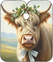 Cute Highland Cow Hair Color Capes Professional, Unique Barber Capes, Barber Cape for Women, Cute Highland Cow 3
