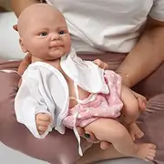 Miaio 14 Inch Reborn Baby Dolls, Full Silicone Baby Dolls, Girls, Realistic Soft Silicone Newborn Baby Doll, Real Full Body Silicone Reborn Baby Dolls, No Vinyl Dolls