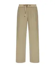 AMI Paris Logo Detailed Drawstring Palazzo Pants L,M Nude