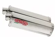 GPR Exhaust Aprilia Pegaso IE 2001-2004 Pair Homolog Slip-On Trioval