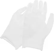 [Healeved] White Cotton Gloves for Jewelry Handling Durable and Reusable Crafting Gloves Comfortable Fit for Jewelry Display and Cleaning Heavy Duty Work Protection for Planting and Work