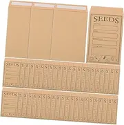 LALAFINA 8x12 Packets Envelopes 50pcs Kraft Paper Mailers Small Envelopes for Seeds Gardening Storage