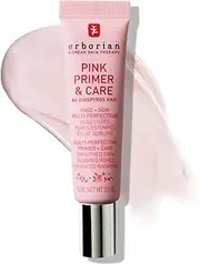ERBORIAN Pink Primer & Care Skin Perfecting Radiance Primer, Refined Skin Texture Effect