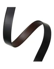[Cudworth] Carbon Patterned Leather Belt - Strap Only in Black/Brown