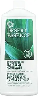 DESERT ESSENCE MOUTHWASH,TEA TREE,REFILL, 16 FZ(Pack of 3)